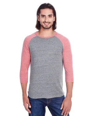 302G-Threadfast Apparel-GREY/ RED TRIBLD