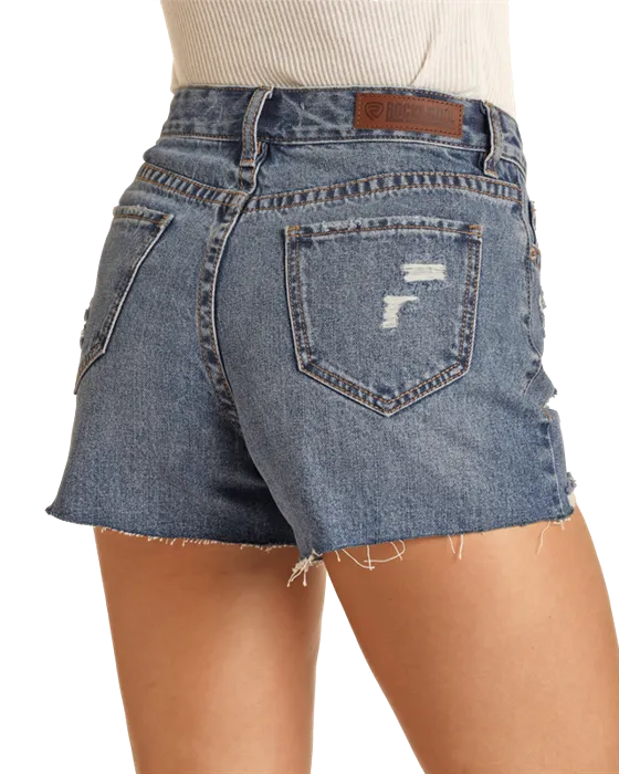 Abigail Distressed Denim Shorts