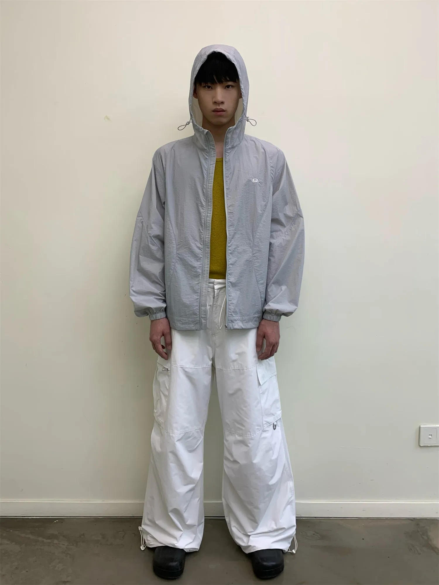 Accordion pocket casual pants