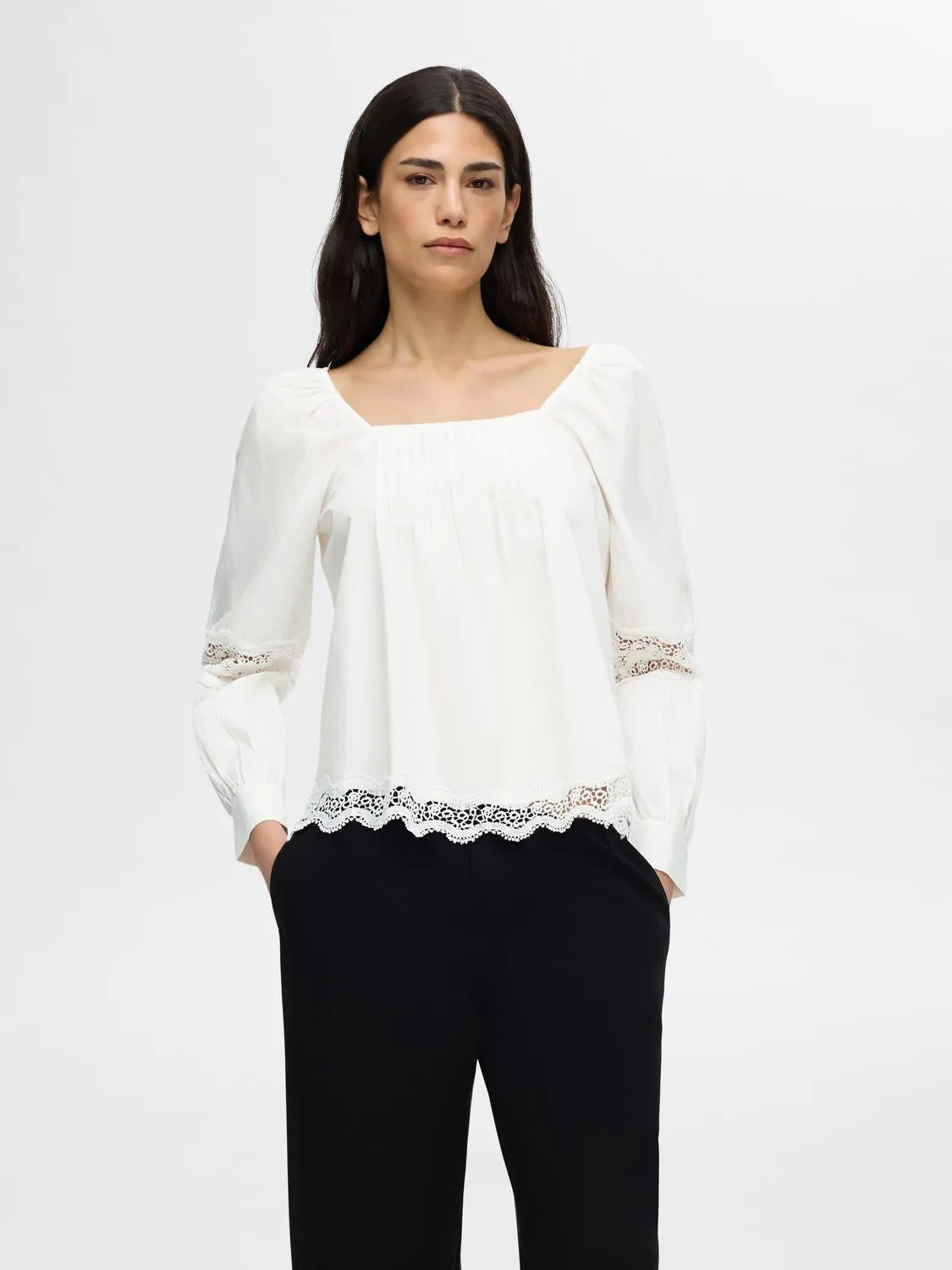 Alix Ls Top - Snow White