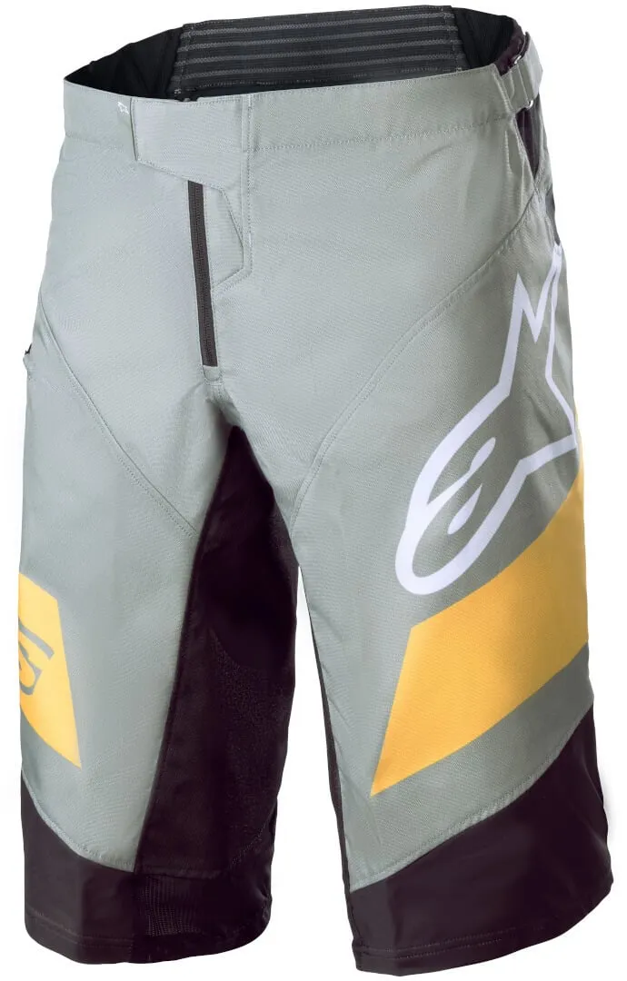 Alpinestars Racer Bike Shorts, Grey/Yellow