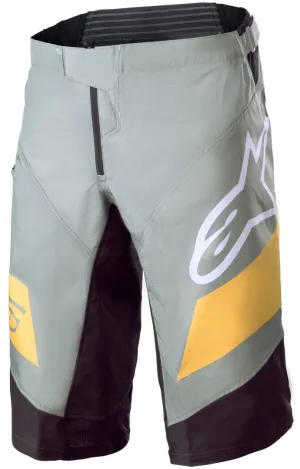 Alpinestars Racer Bike Shorts, Grey/Yellow