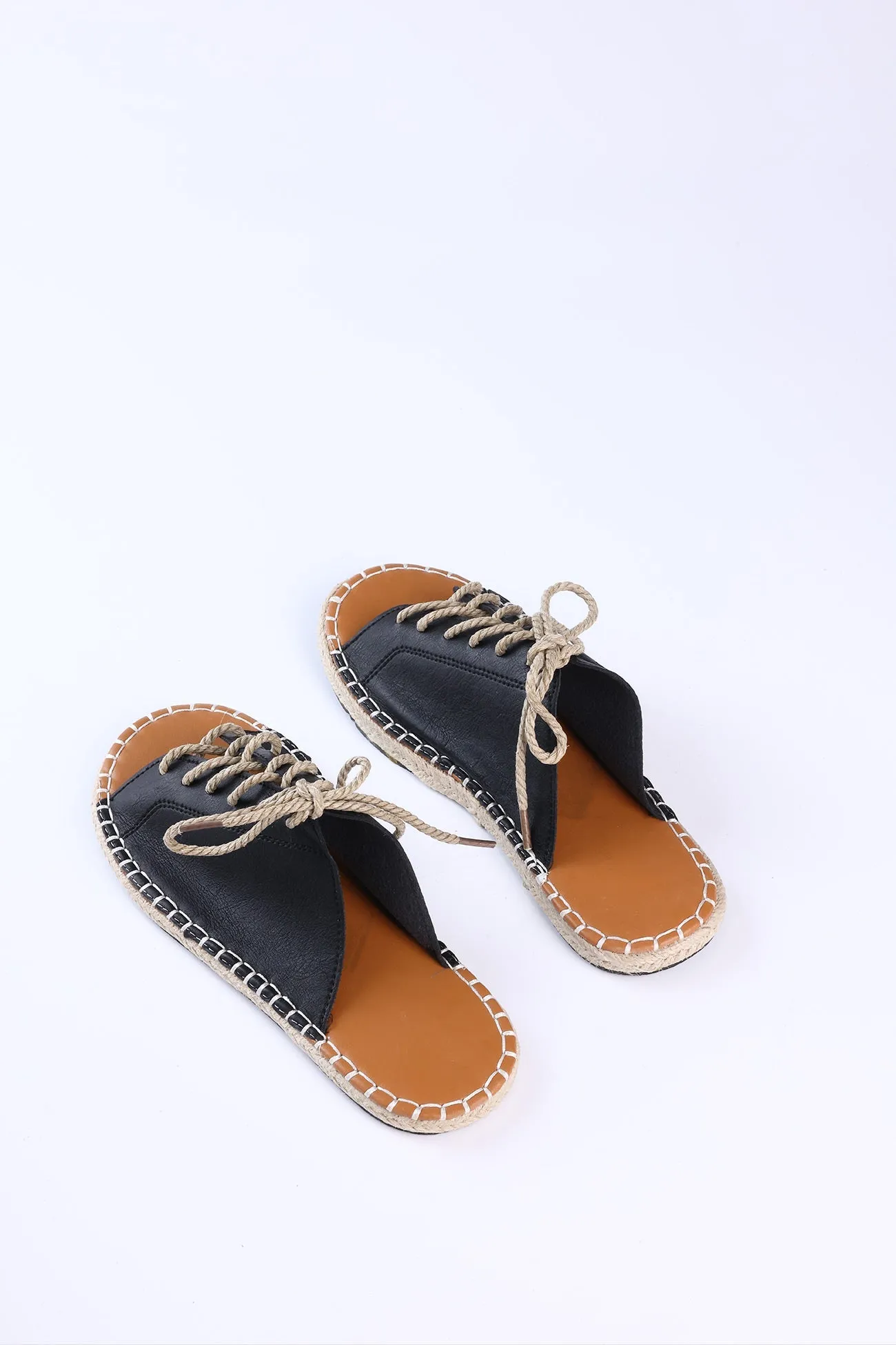 Amozae-Woven Flat Sandals