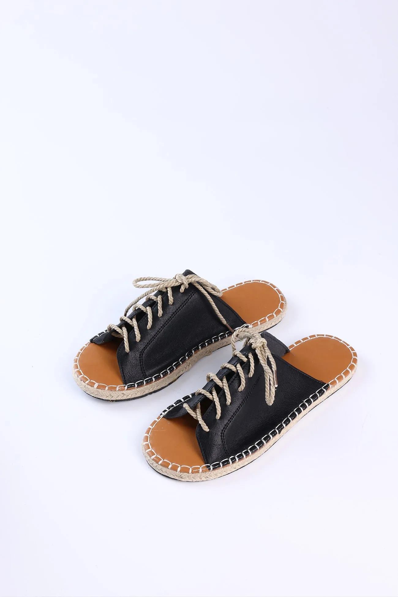 Amozae-Woven Flat Sandals