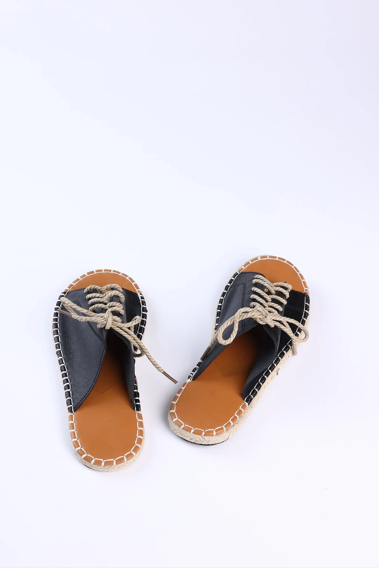 Amozae-Woven Flat Sandals