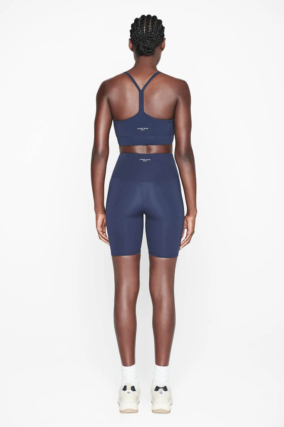 Anine Bing - Blake Biker Short in Pacific Blue