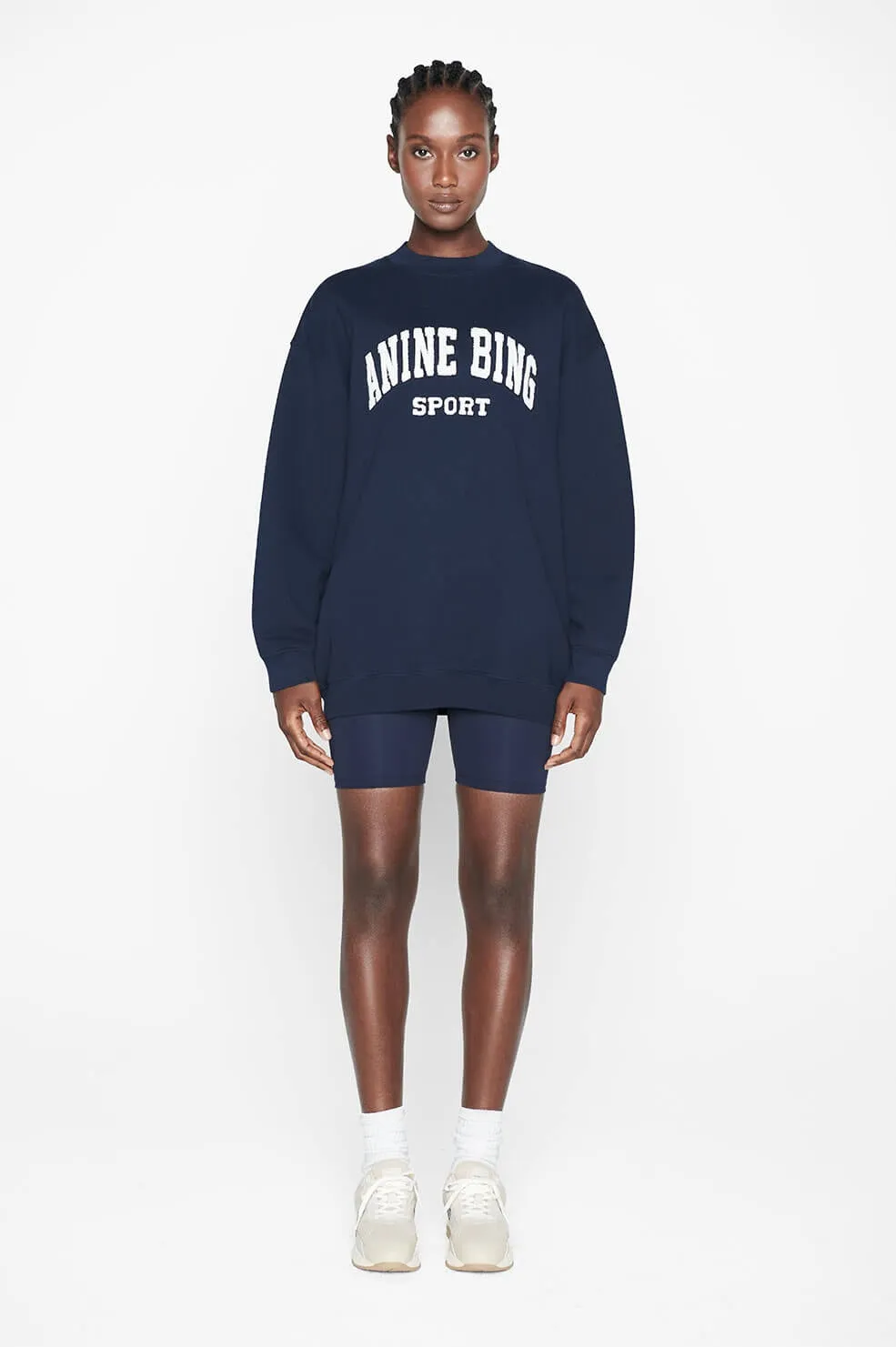 Anine Bing - Blake Biker Short in Pacific Blue