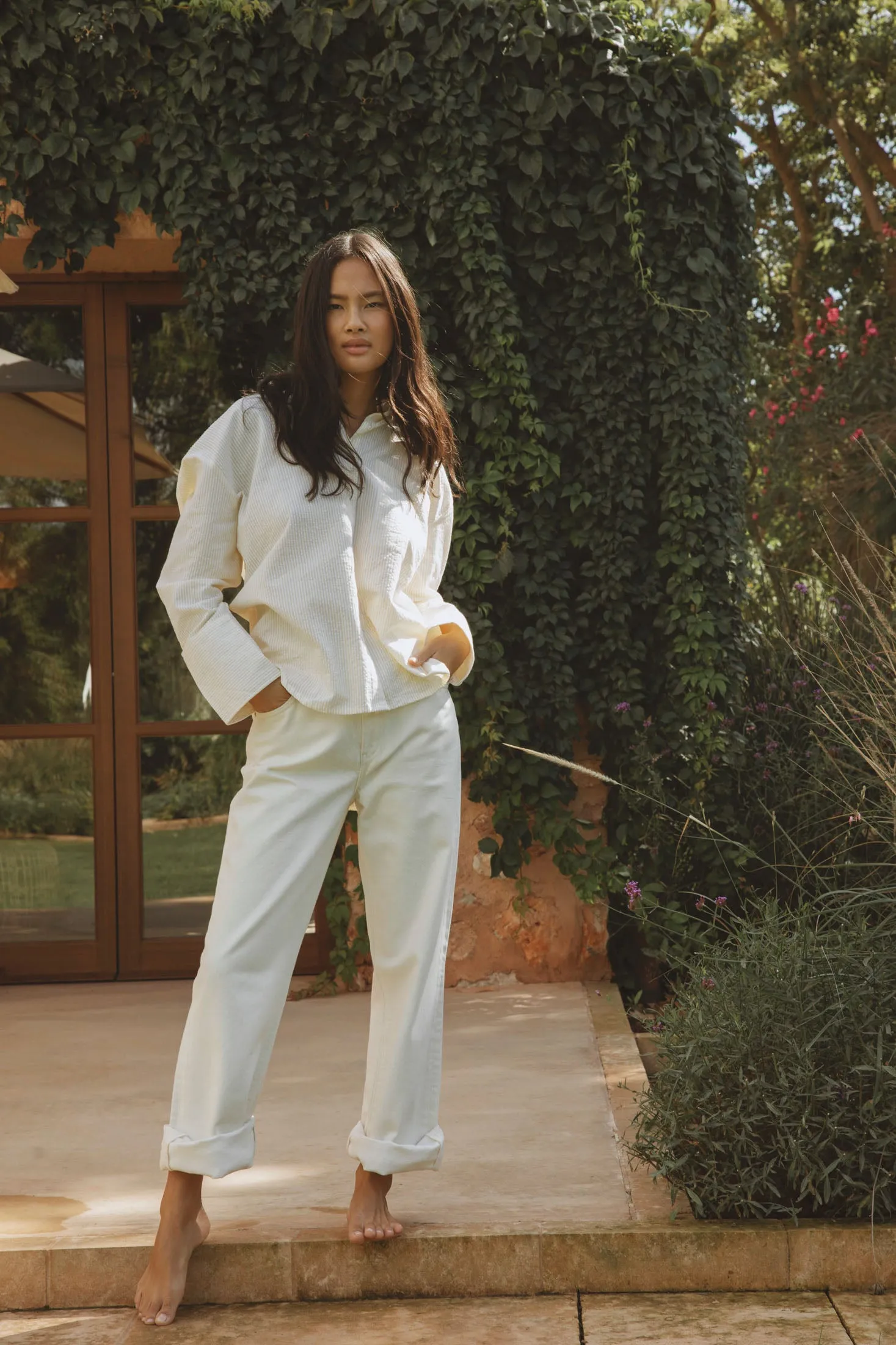 Bibi Crepe Shirt - Soft Yellow