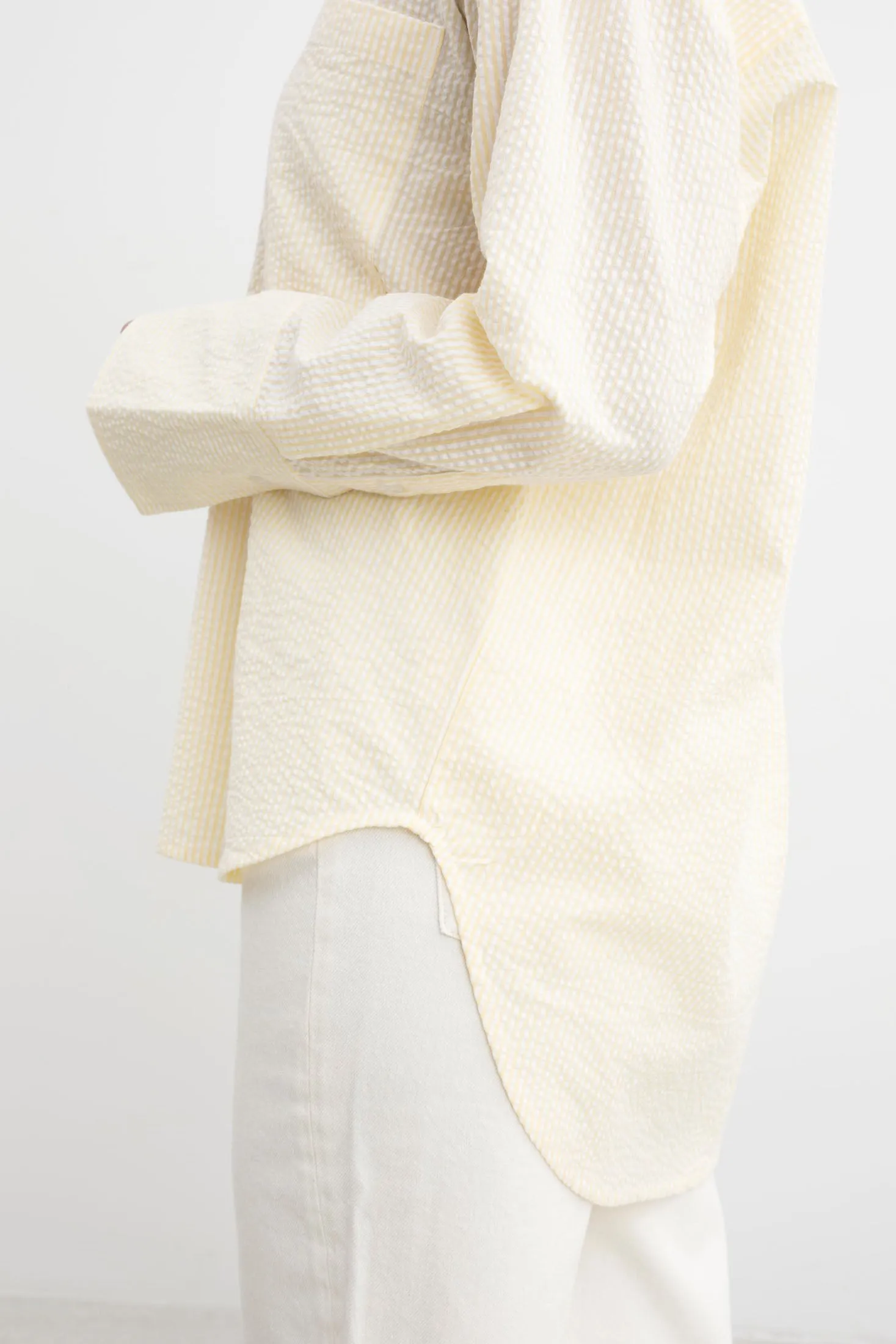 Bibi Crepe Shirt - Soft Yellow