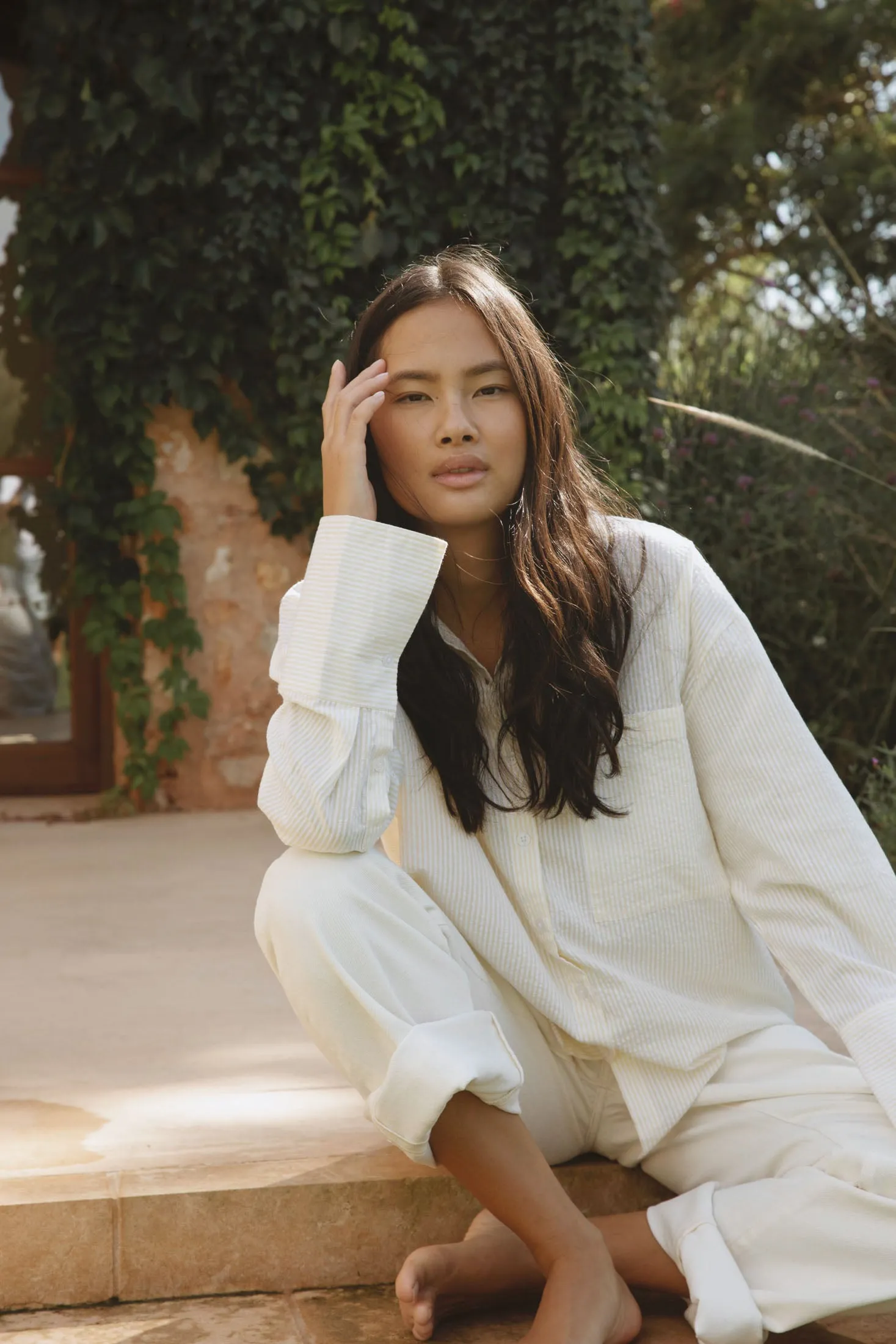 Bibi Crepe Shirt - Soft Yellow