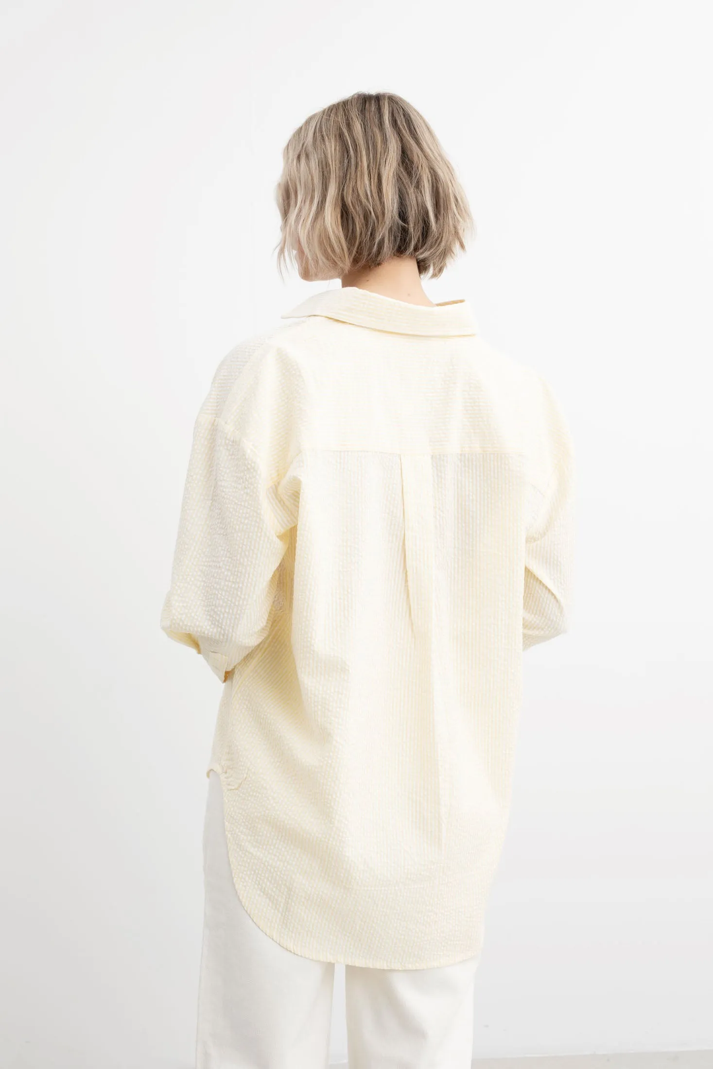 Bibi Crepe Shirt - Soft Yellow