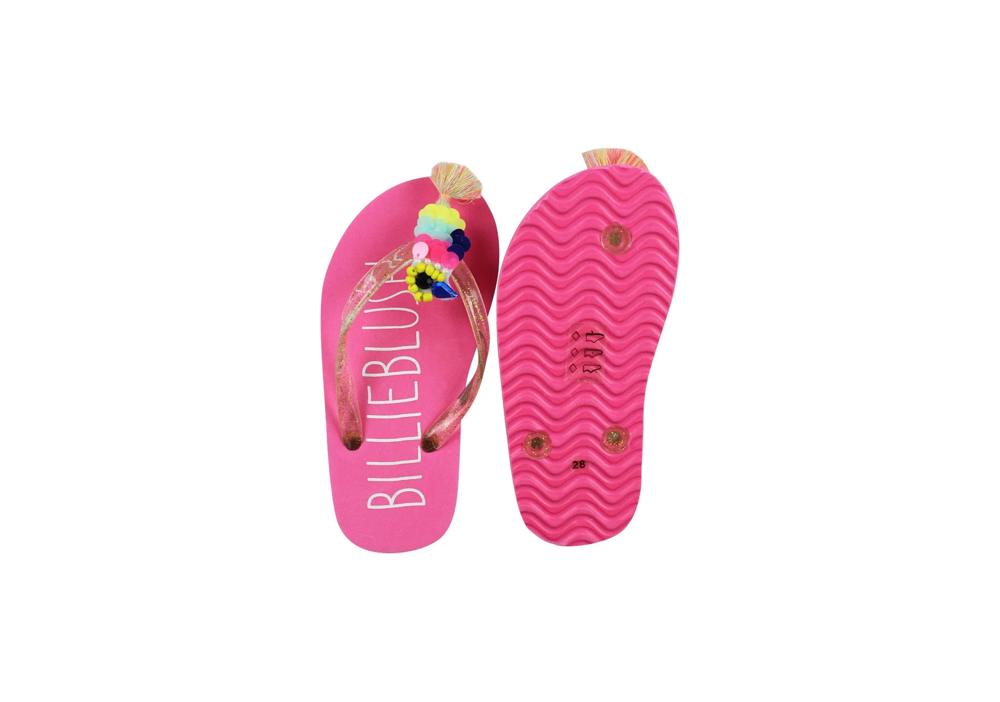 Billieblush, Girls Flip Flops, Size 28