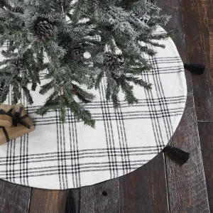 Black Plaid Tree Skirt 48"