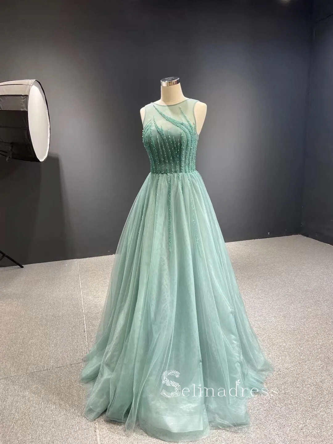 Chic A-line Princess Prom Dress Pink Luxury Custom Evening Gowns DWS6729