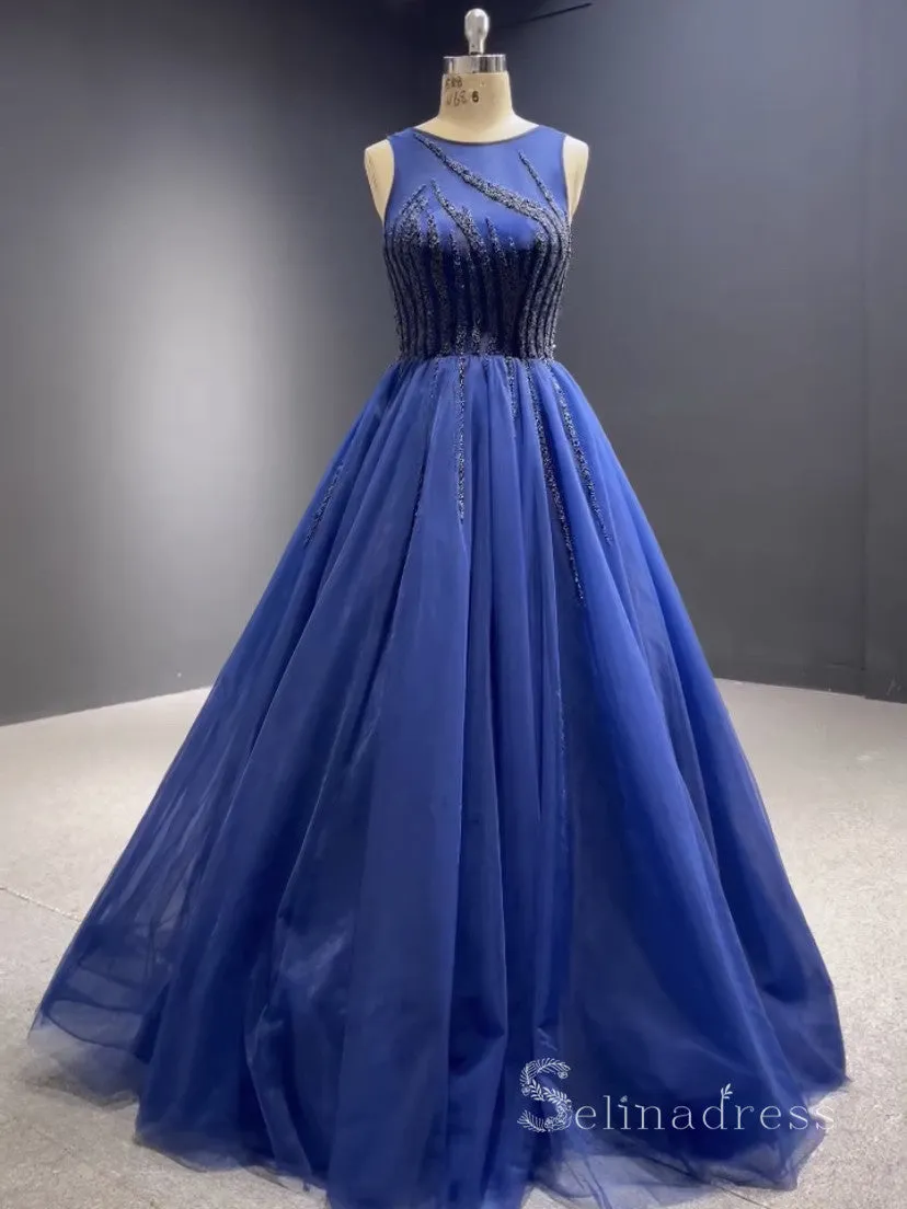 Chic A-line Princess Prom Dress Pink Luxury Custom Evening Gowns DWS6729