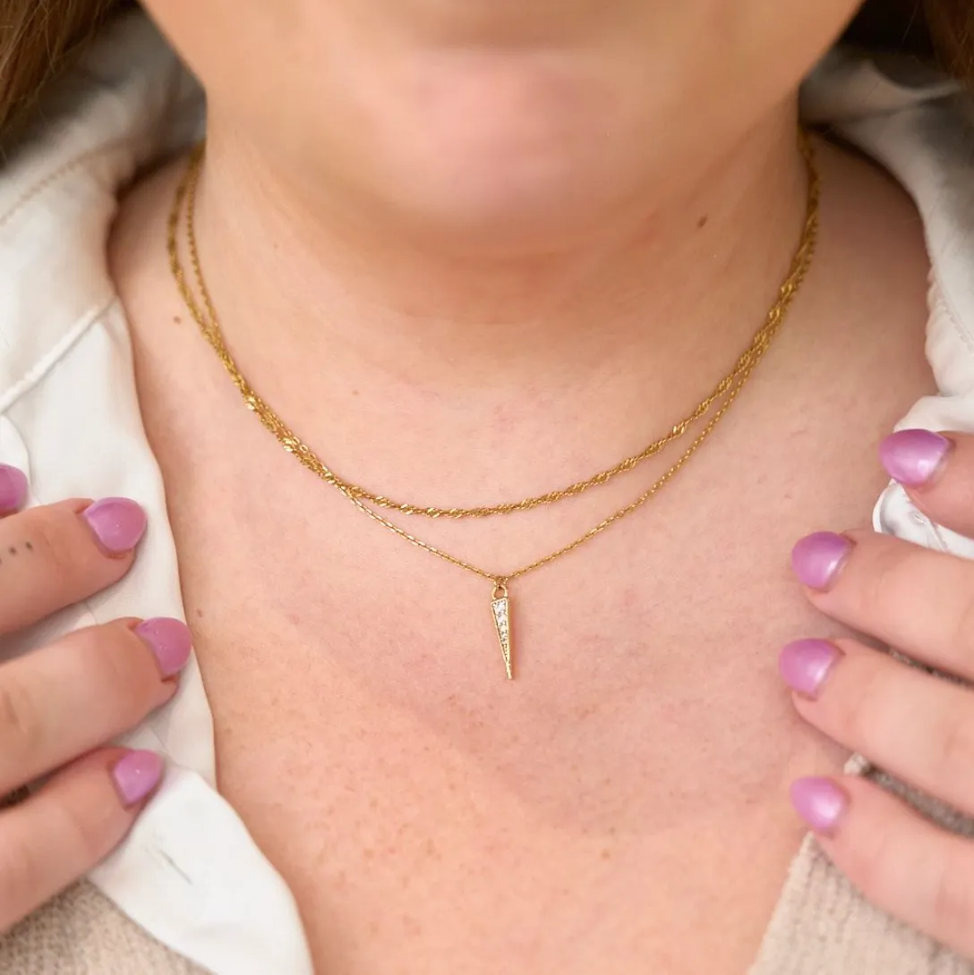Crystal Spike Necklace