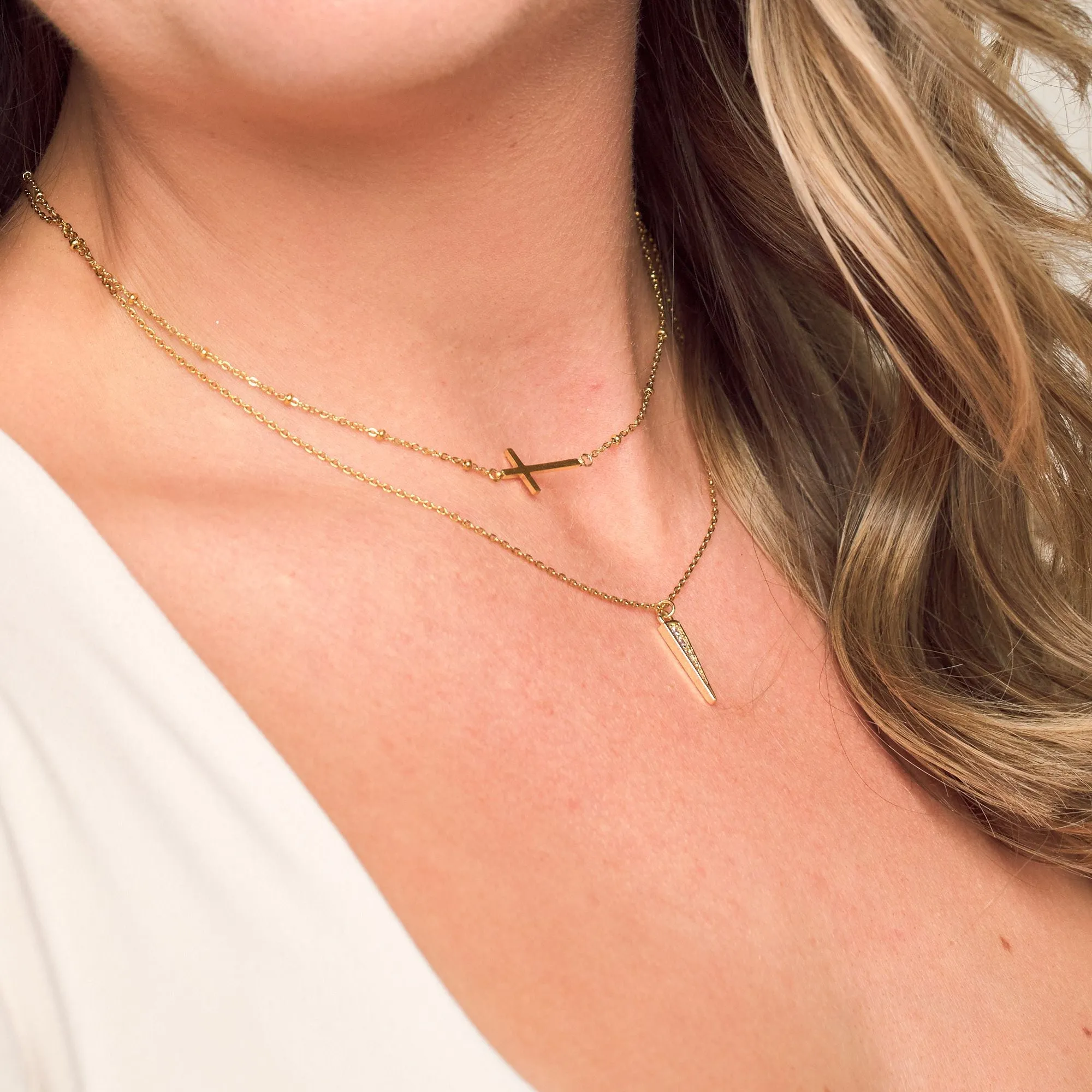 Crystal Spike Necklace