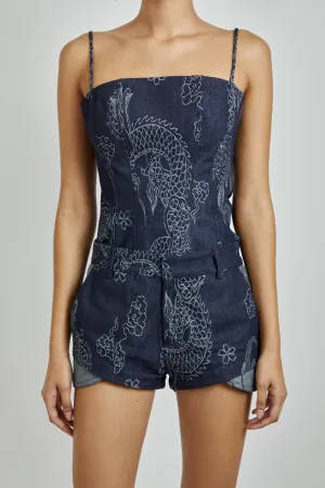 Denim Dragon Short