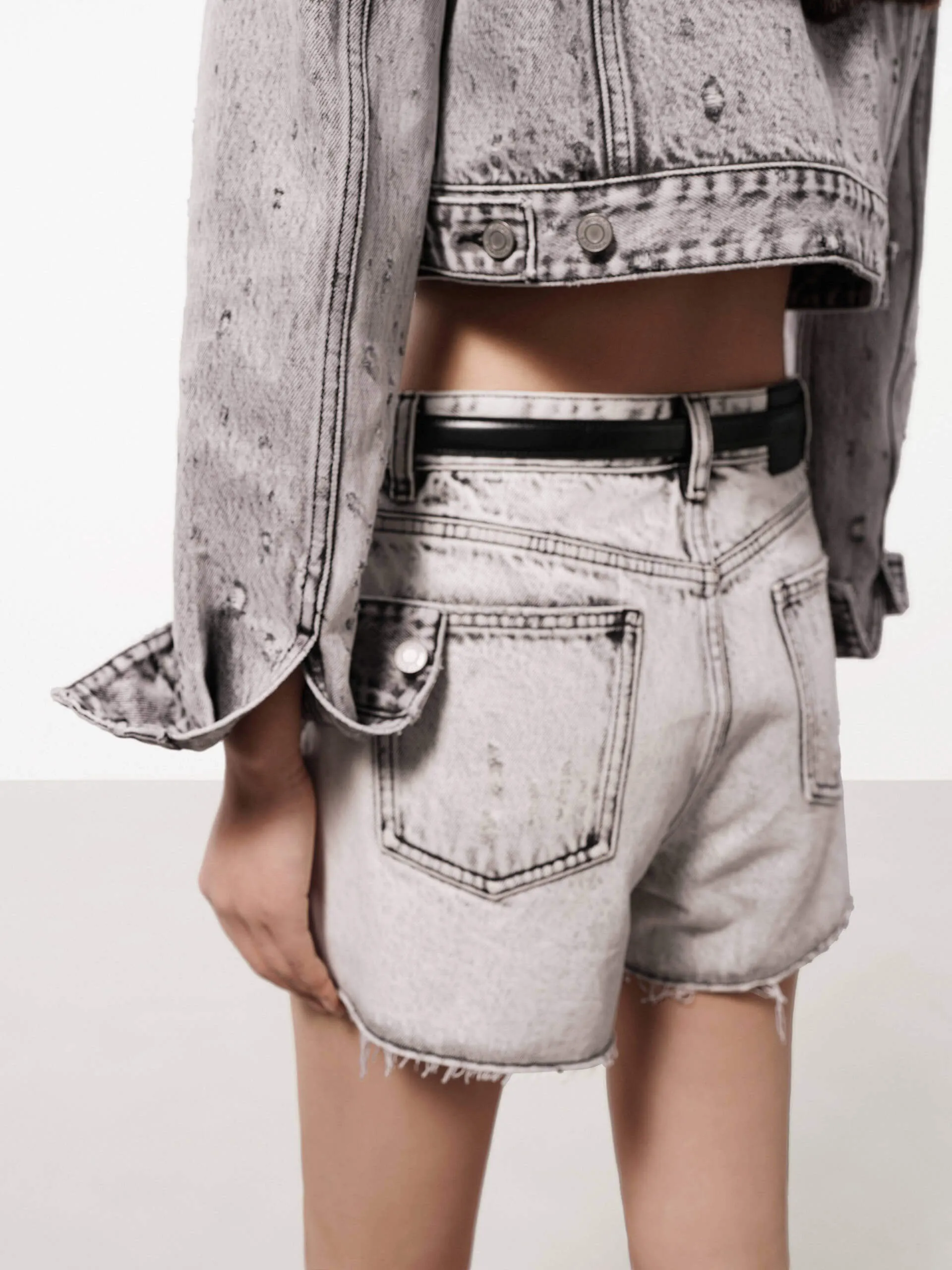 Destroyed Denim Shorts