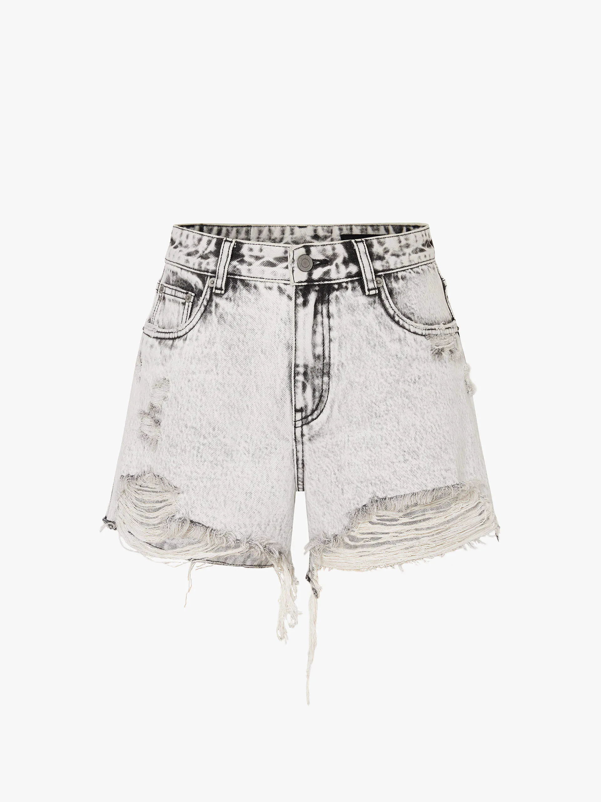 Destroyed Denim Shorts