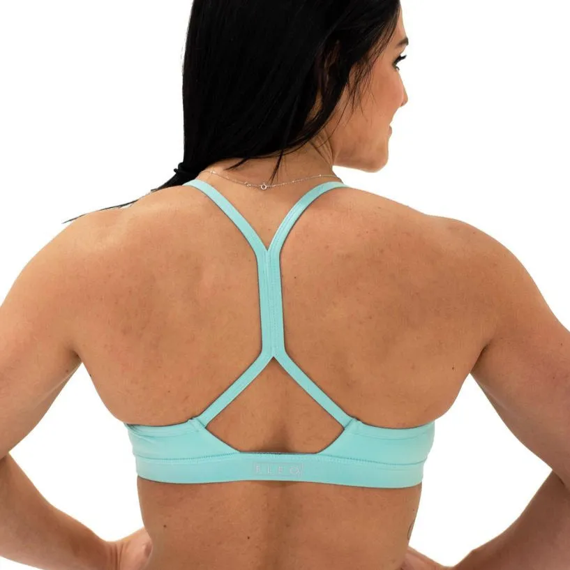 FLEO Reinette Sports Bra - Aqua Splash x Katie Crewe