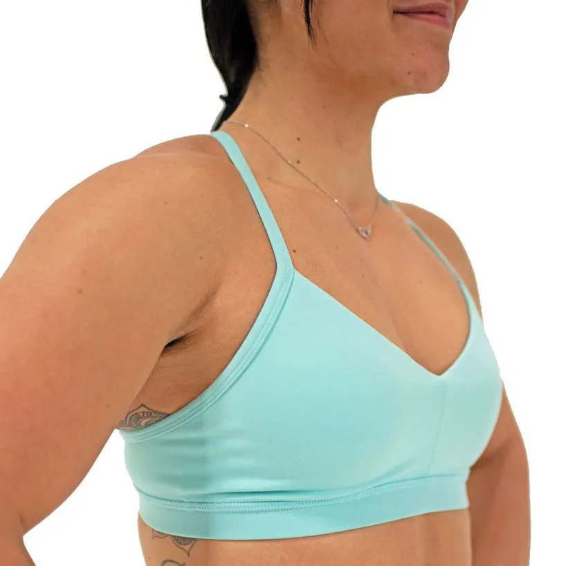 FLEO Reinette Sports Bra - Aqua Splash x Katie Crewe