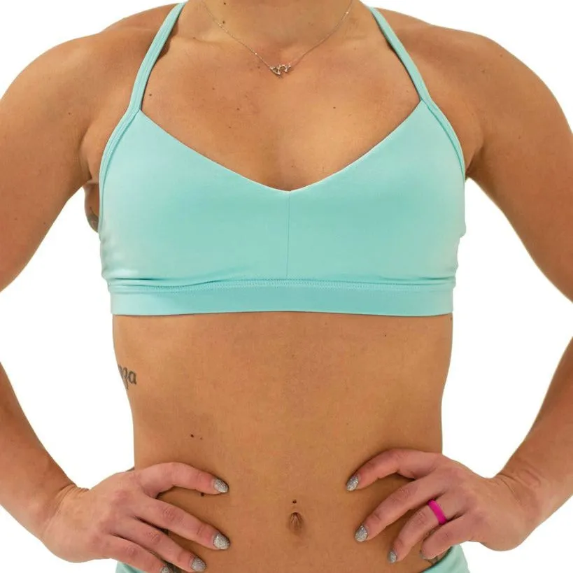 FLEO Reinette Sports Bra - Aqua Splash x Katie Crewe