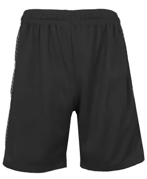 Mens Moisture-Wicking Mesh Shorts in Black by Galaxy By Harvic