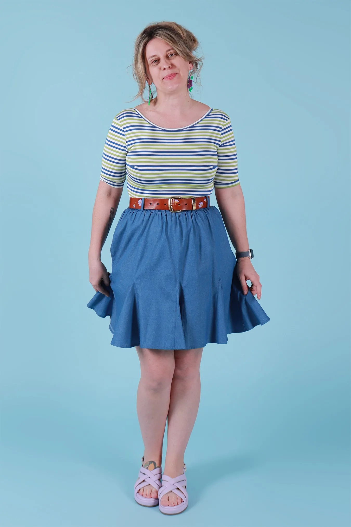 Gillian Skirt Chambray