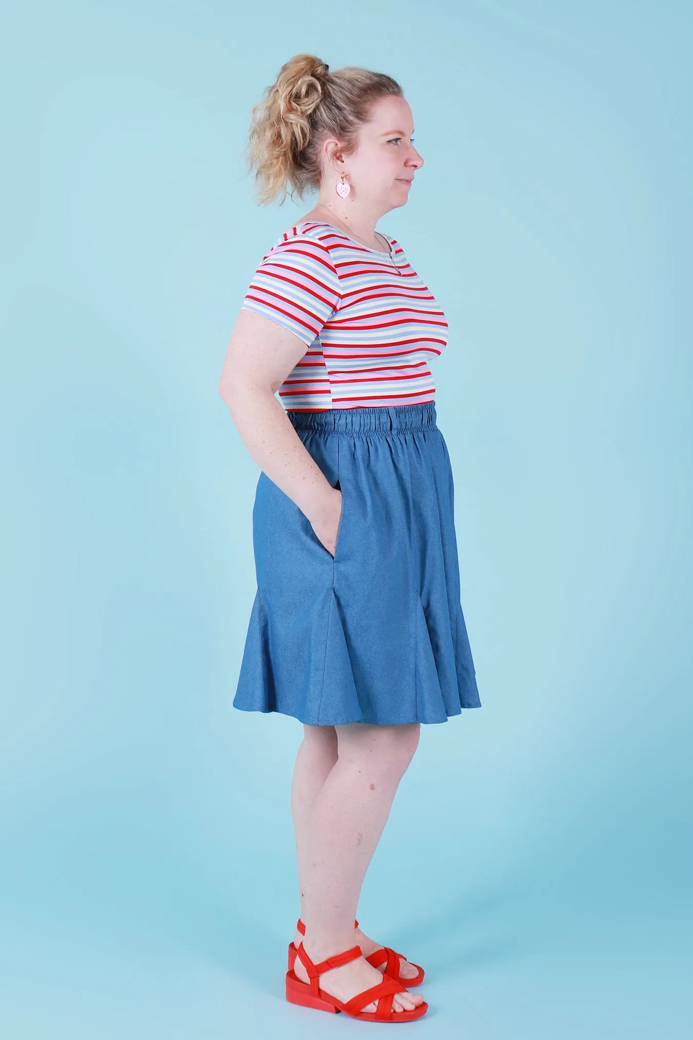 Gillian Skirt Chambray