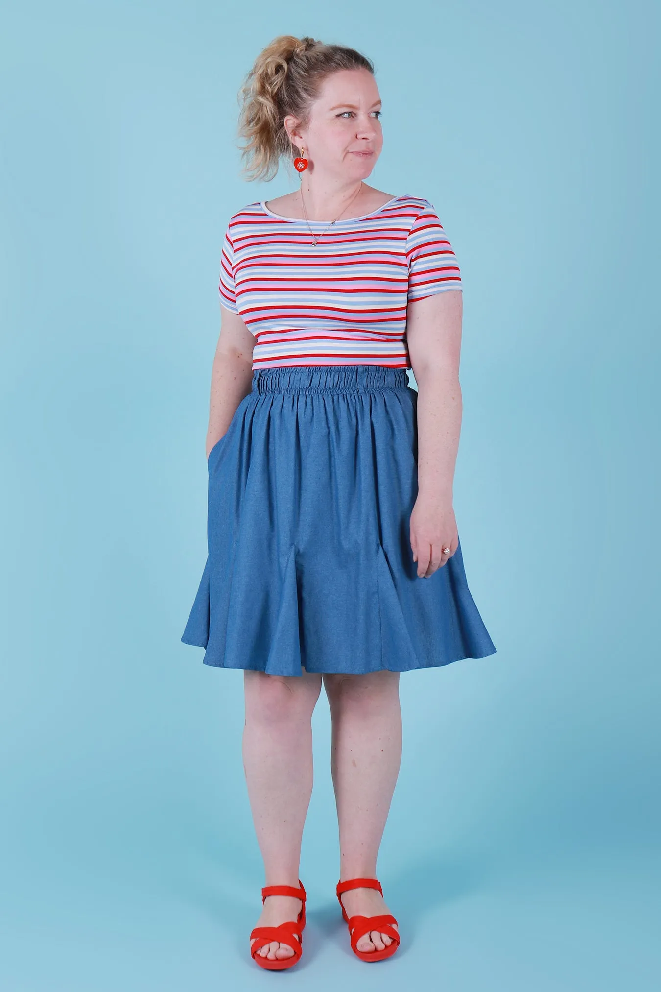 Gillian Skirt Chambray