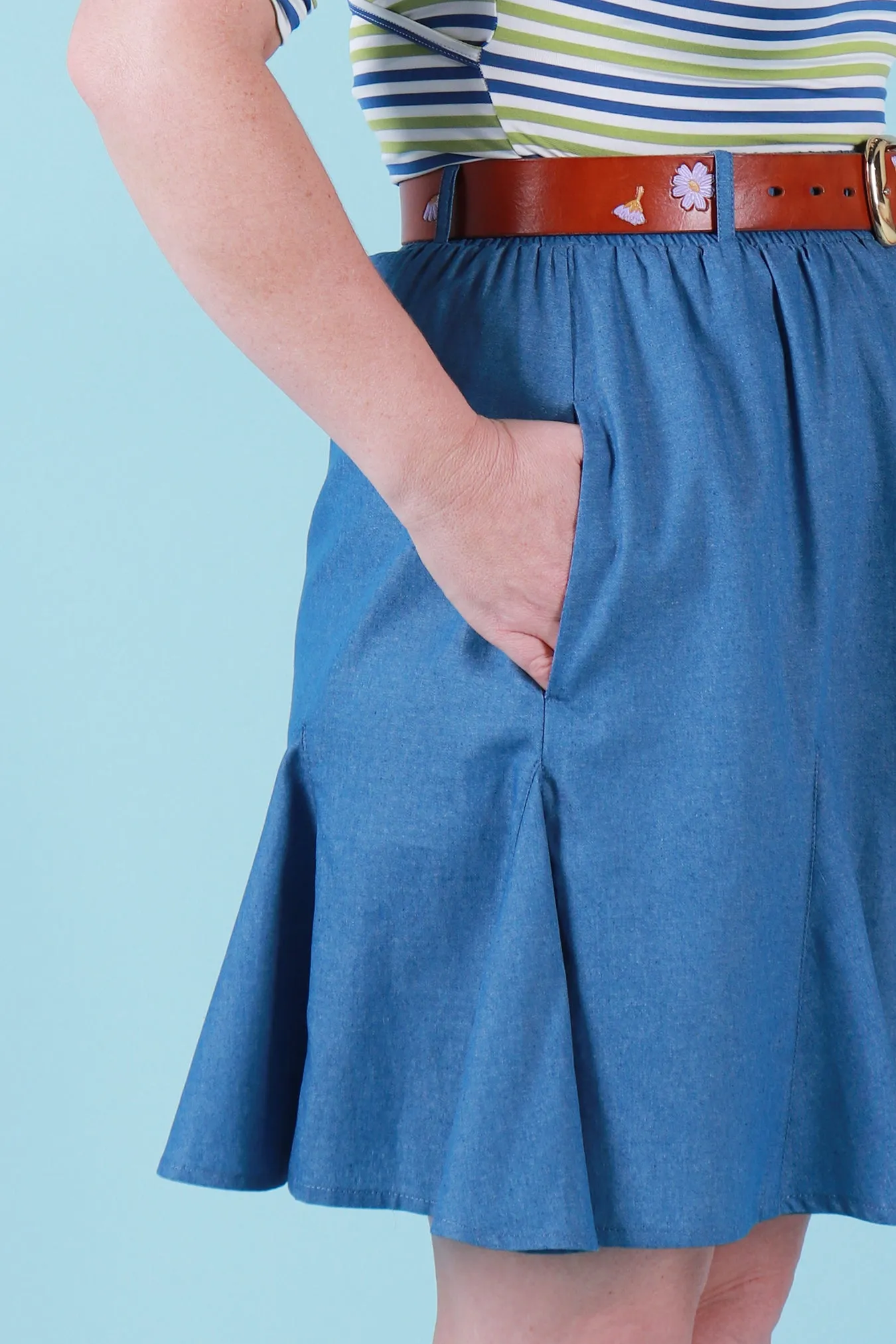 Gillian Skirt Chambray
