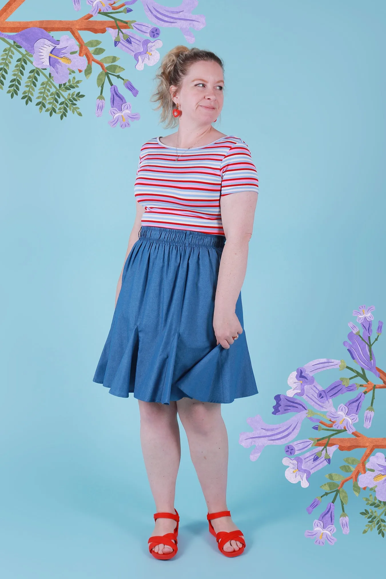 Gillian Skirt Chambray