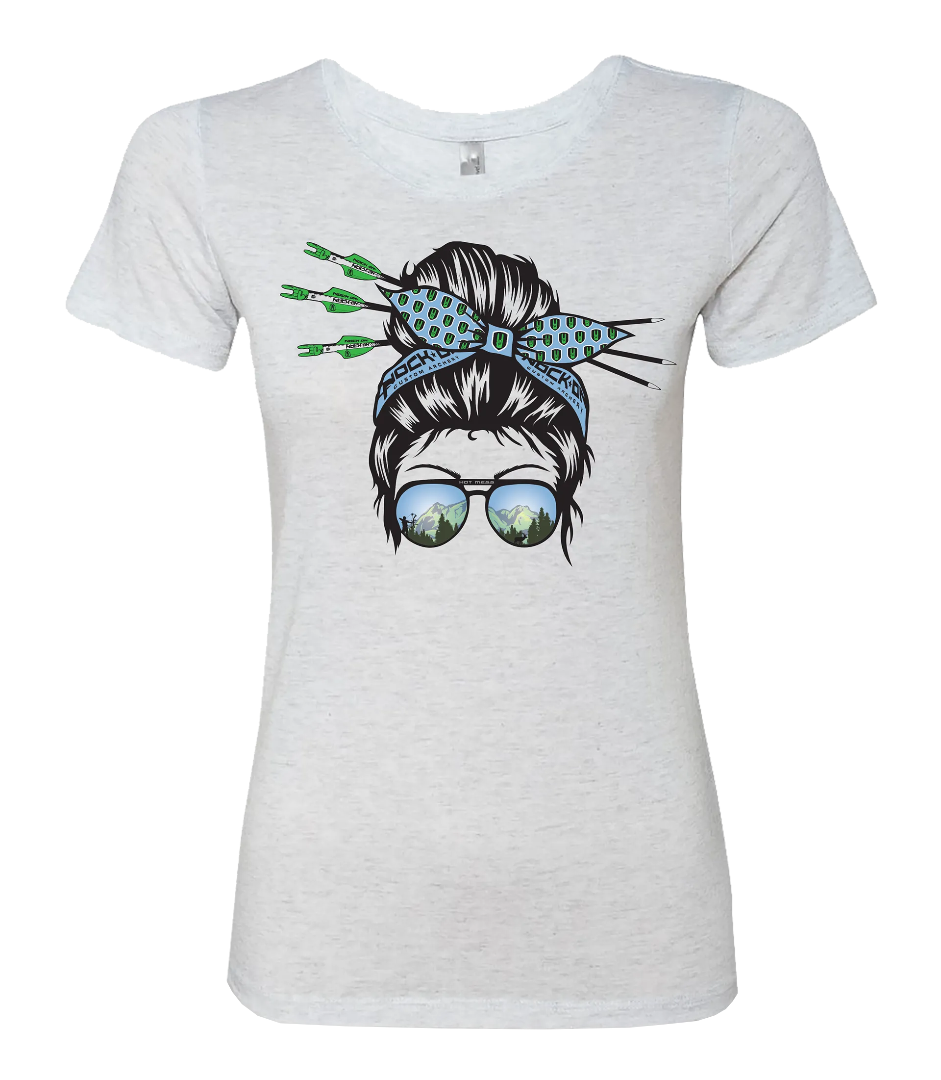 Ladies Hot Mess Slim Fit Tee