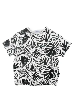 LOUD APPAREL MOANA FLORAL ABSTRACT AOP TOP