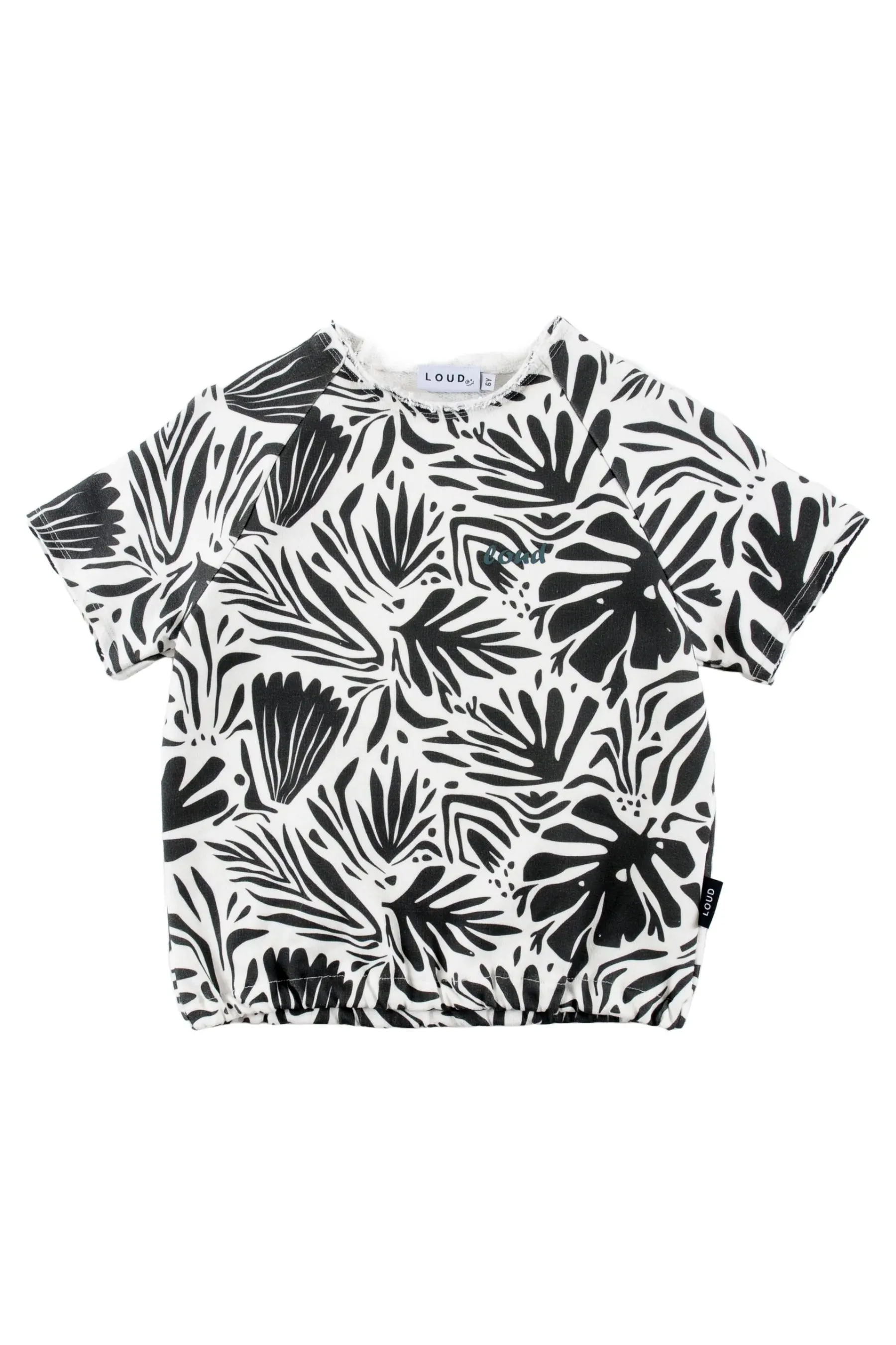 LOUD APPAREL MOANA FLORAL ABSTRACT AOP TOP