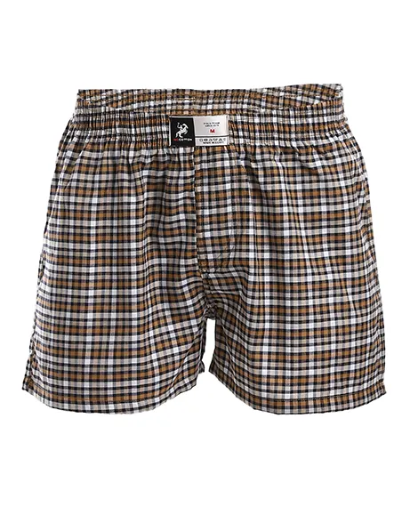Men's Plaid Boxer, Stylish Comfy Made Cotton - Black