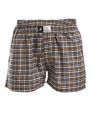 Men's Plaid Boxer, Stylish Comfy Made Cotton - Black