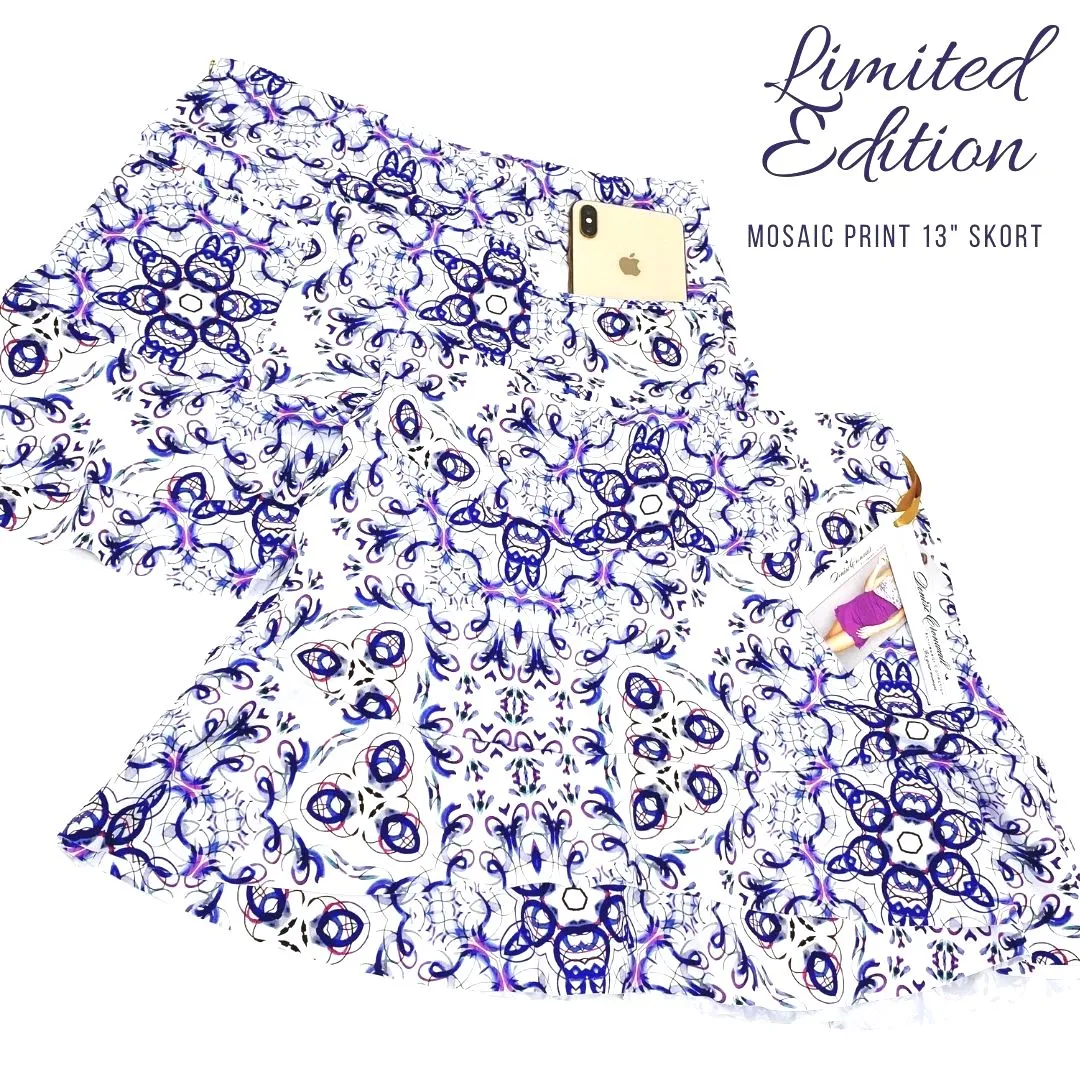 Mosaic Limited Edition 13" Skort