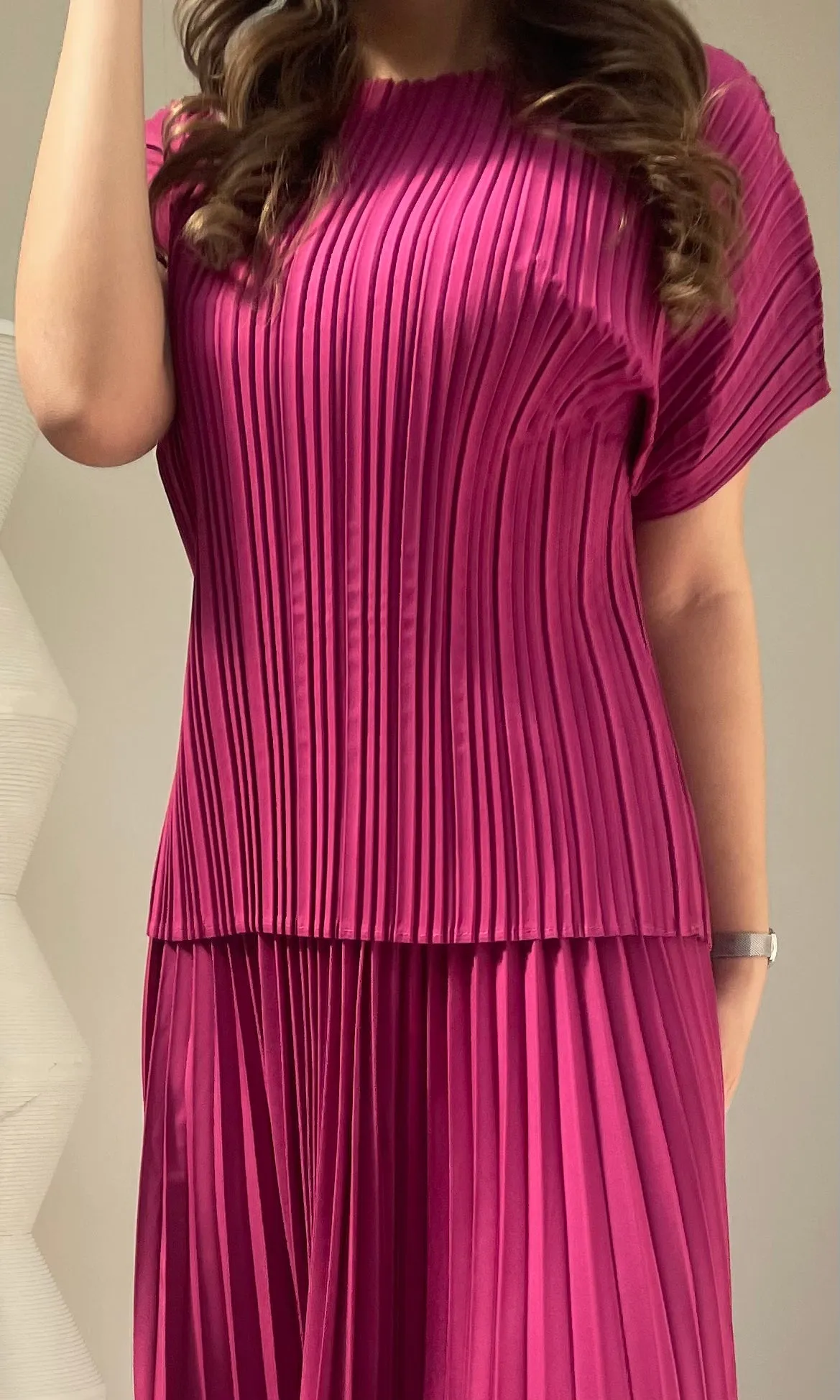 New Colors Priya Set Short Sleeve Top with Skirts