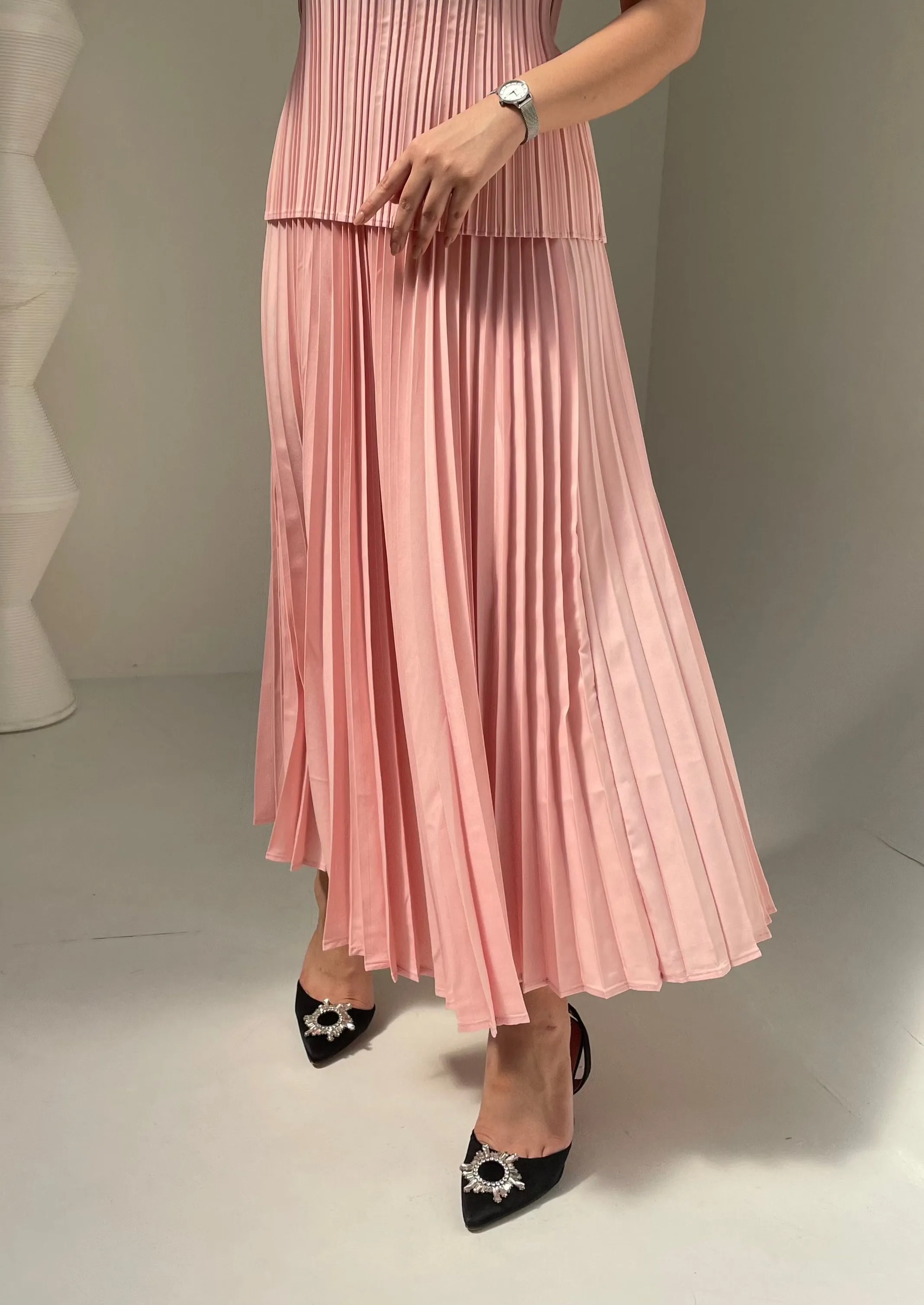 New Colors Priya Set Short Sleeve Top with Skirts