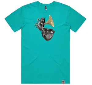 Play From The Heart Men's T AQUA