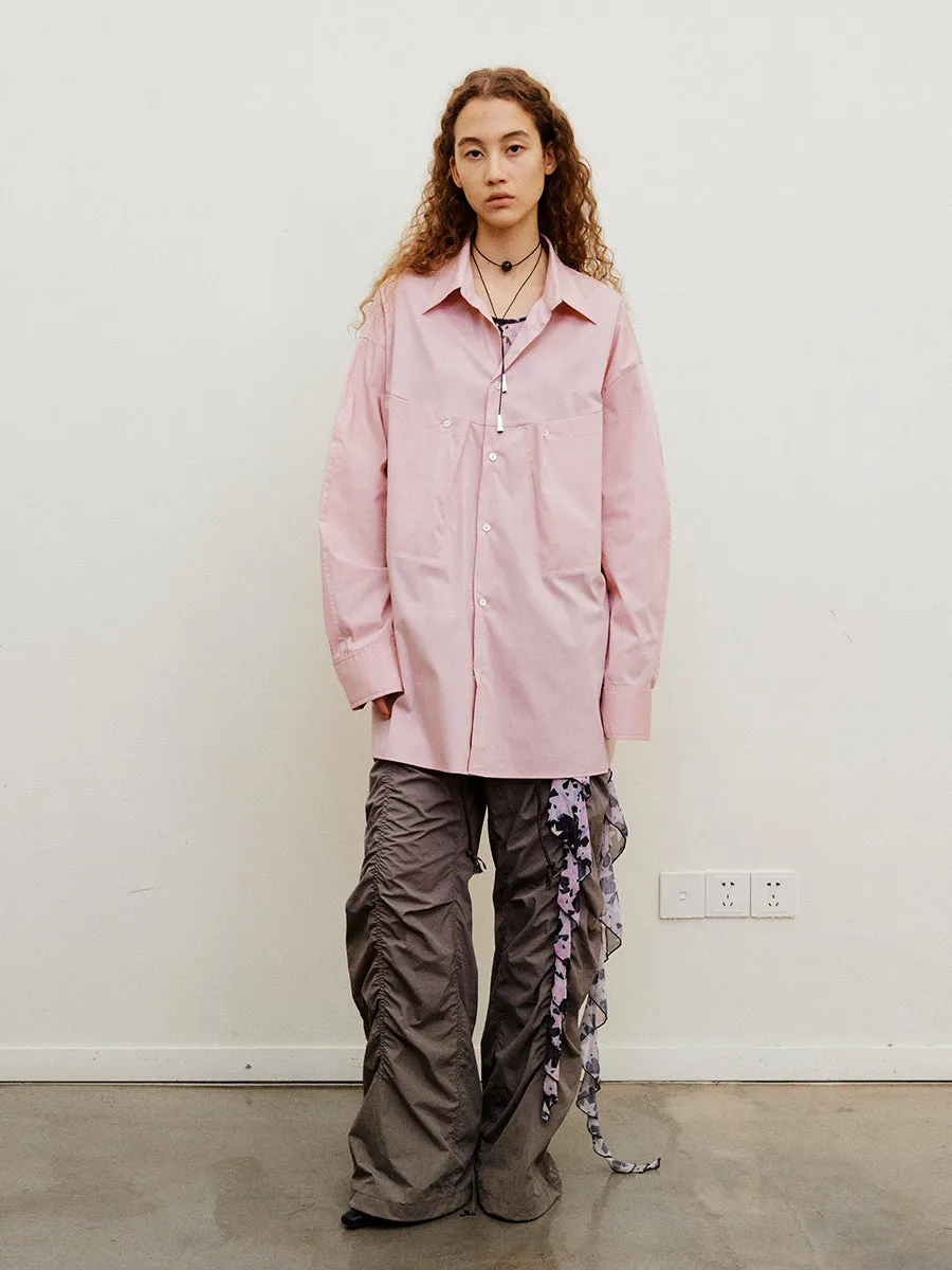 Pleated Casual Paratrooper Pants