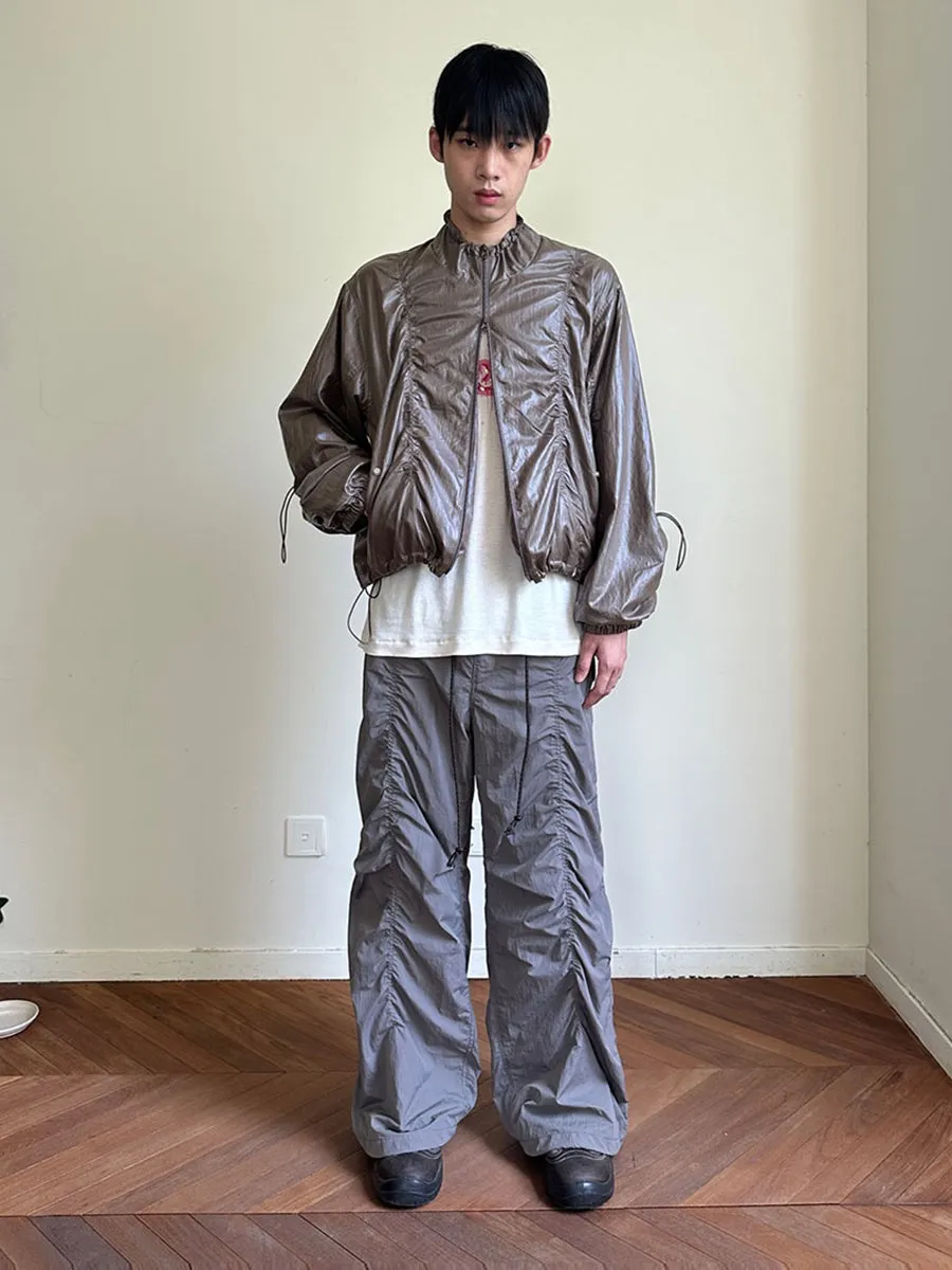 Pleated Casual Paratrooper Pants