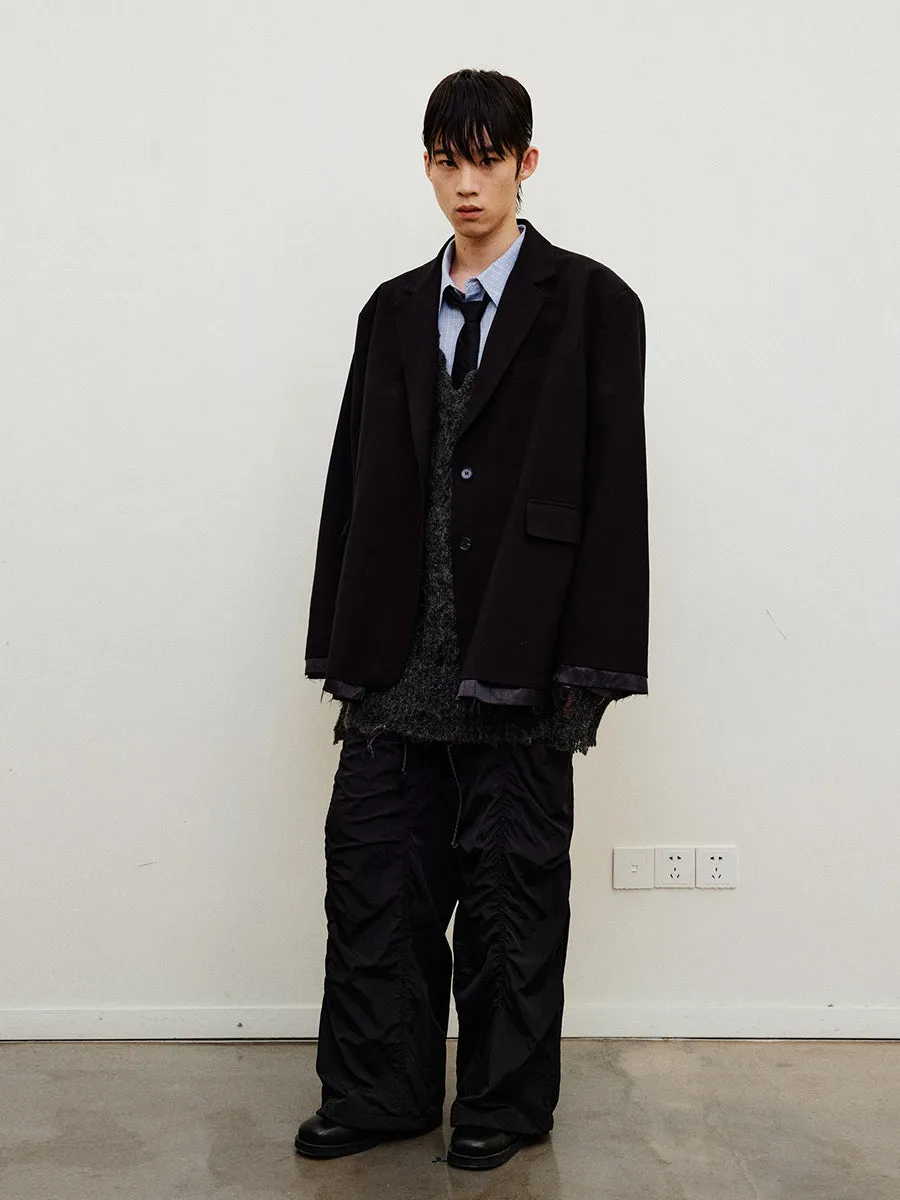 Pleated Casual Paratrooper Pants