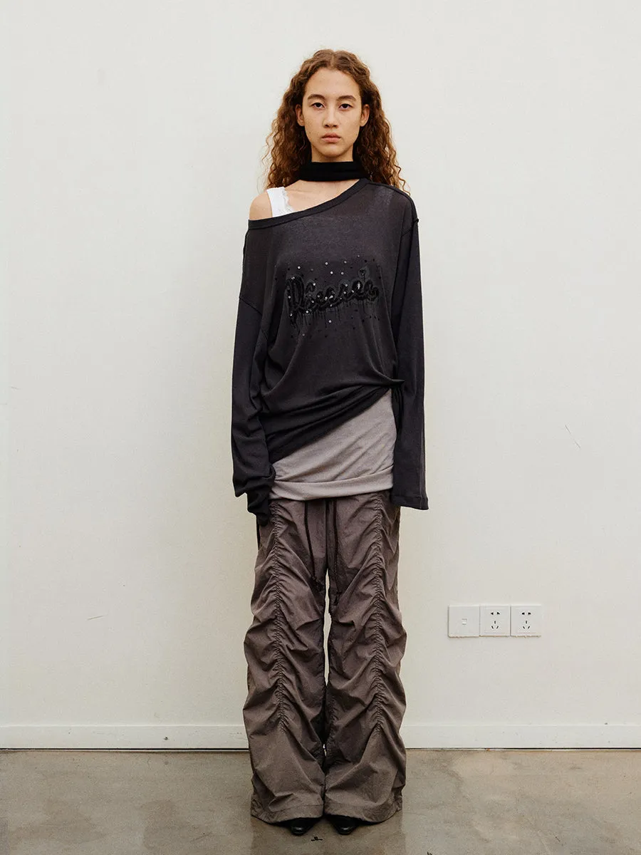 Pleated Casual Paratrooper Pants