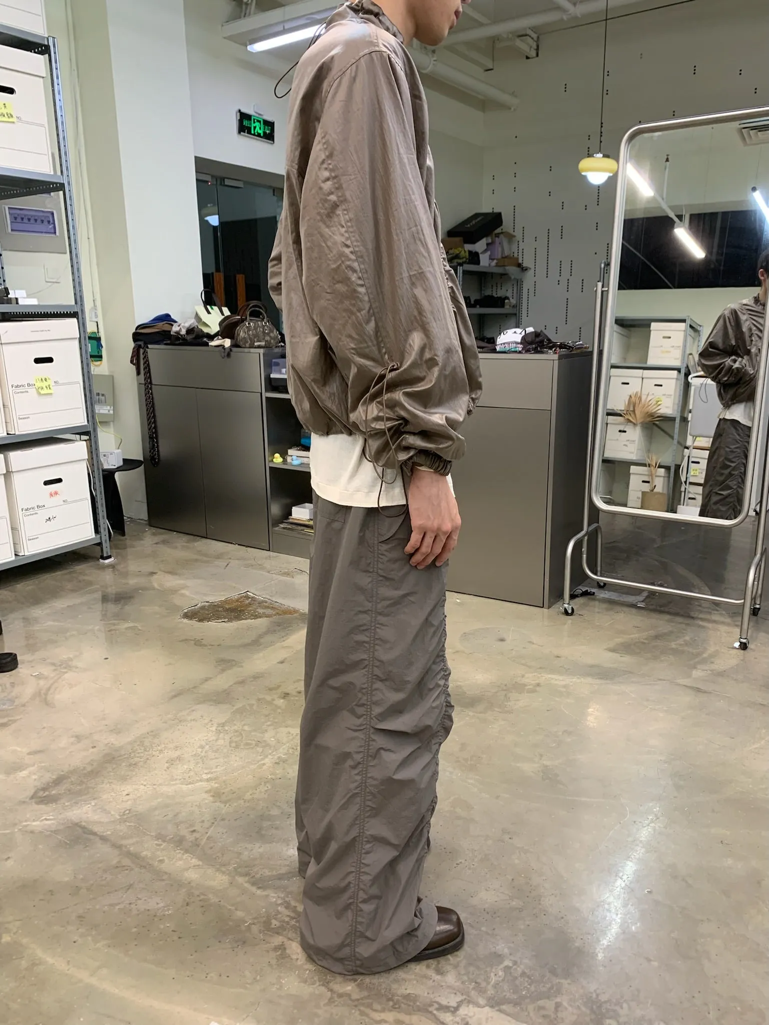 Pleated Casual Paratrooper Pants