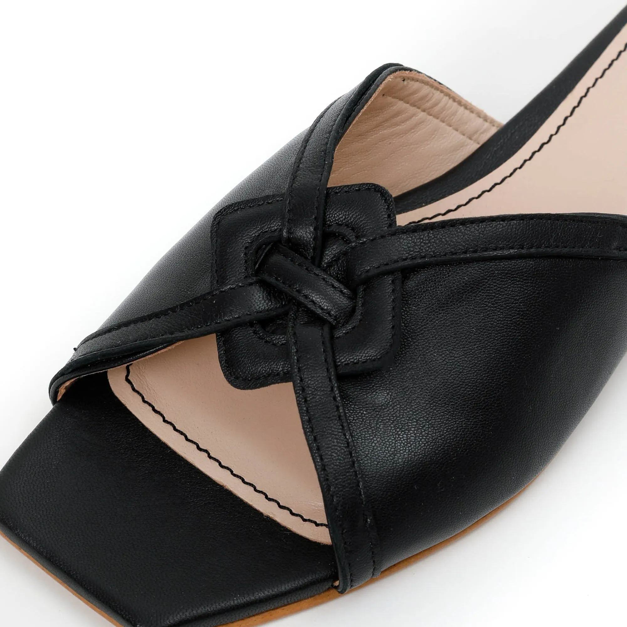 SANDRINE flat sandal - Crow