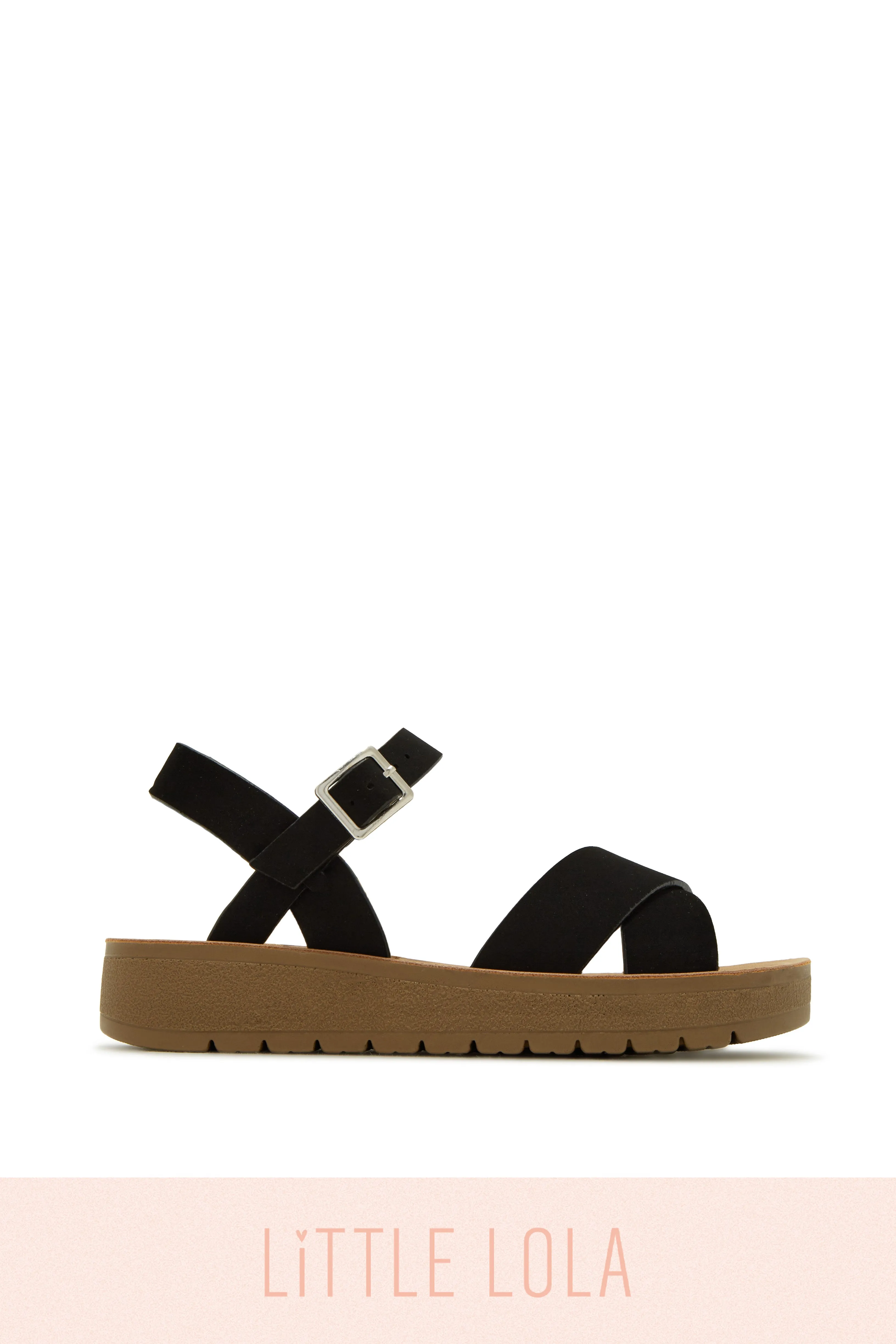Sandy Days Kids Flat Sandals - Black