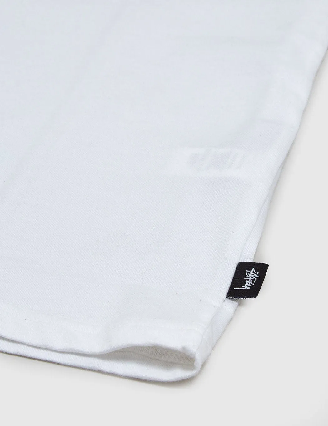 Stussy Jacquard Neck T-Shirt - White